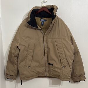 VINTAGE POLO RALPH LAUREN Mens Goose Down Puffer Parka Coat Khaki Size XXL Adult
